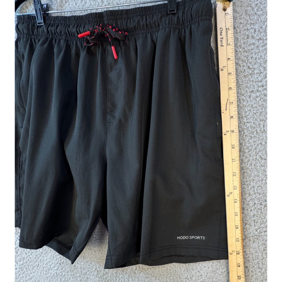 HODO Sports Mens Athletic Shorts Lined Zipper Pocket Large - Picture 6 of 11